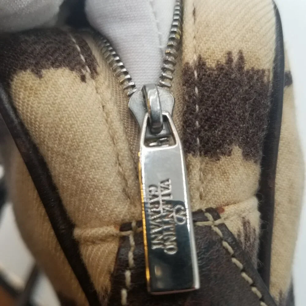 Valentino Garavani vintage animal print beige brown shoulder bag - Picture 10 of 12